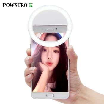 2017 Universal LED Photography Flash Light Up Selfie Luminous Lamp Night Phone Ring For iPhone SE 5 6 6S Plus LG Samsung HTC LG