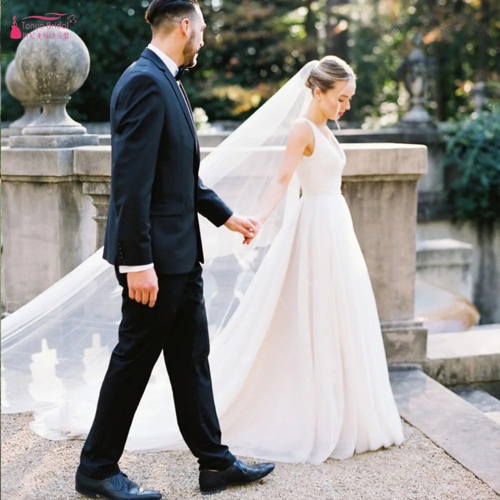 Historic Stunning Wedding Dresses A Line Elegantly Draped Bodice