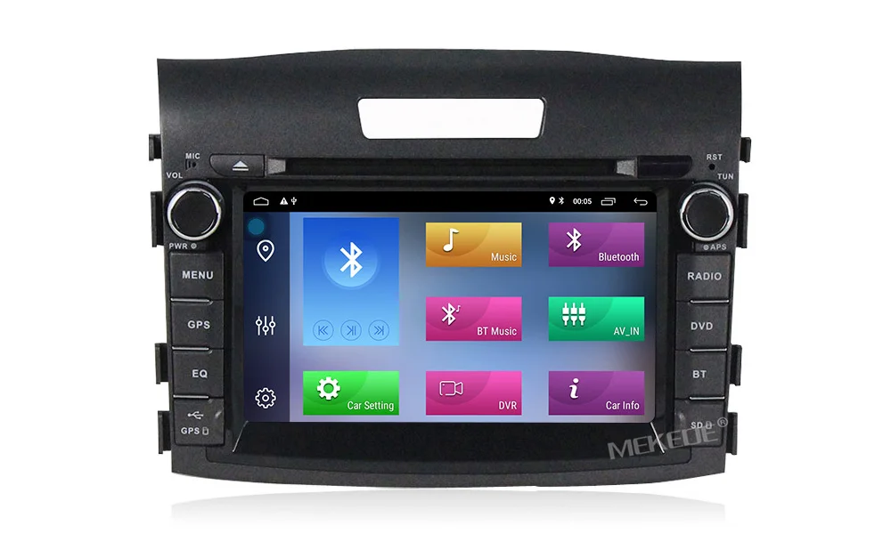 Excellent MEKEDE Android 9.1 2+32G car dvd player for Honda CRV CAR GPS navigation Radio recorder Stereo BT WIFI MAP Free shipping 6