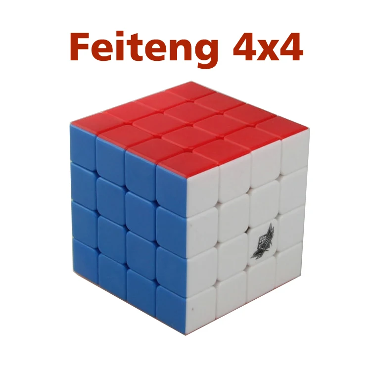 CubeXYZ CB 4*4 Feiteng Cube кубик-головоломка с наклейками идея подарка для X'mas день