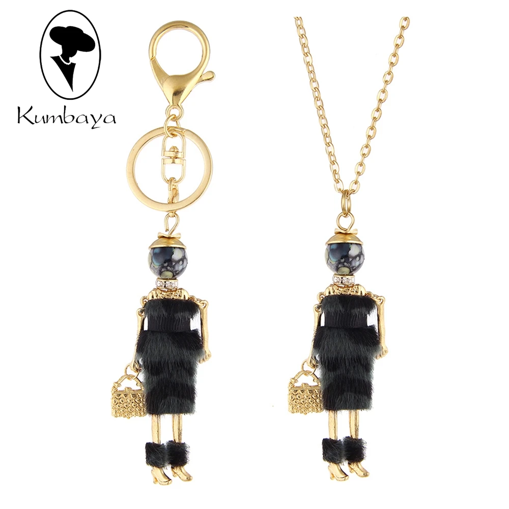 Statement Cute Doll Necklace Dress Handmade French Doll Pendants DIY