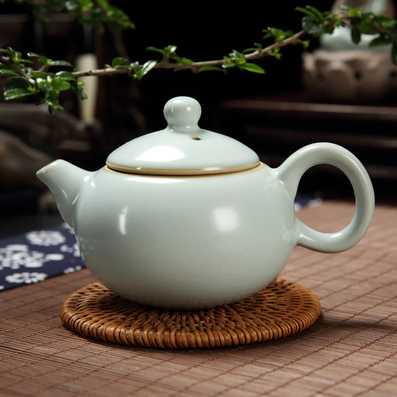 Buy 180ml Ru kiln tea pot Ru porcelain teapots single