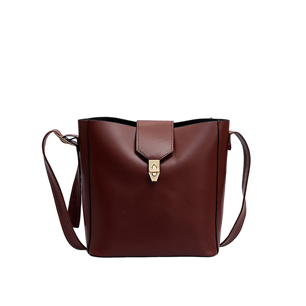 

Maison Fabre 2019 Shoulder Women Bag Large Capacity Mobile Messenger Bag Wide Shoulder Strap Lock Bucket Bag