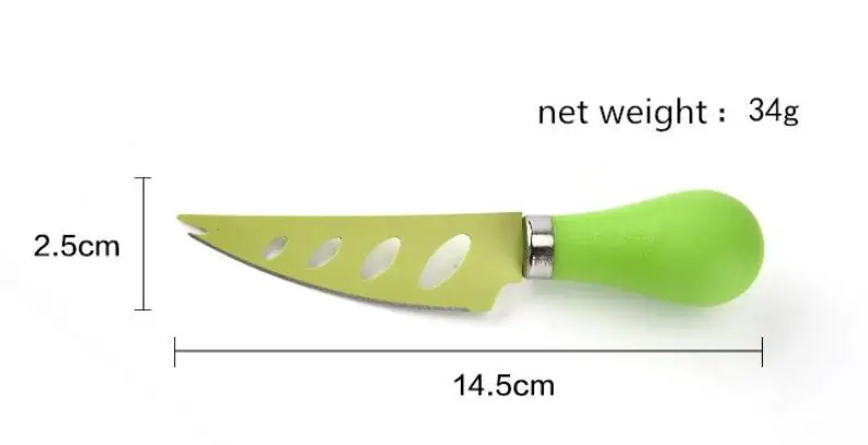 1 набор из нержавеющей стали наборы ножей для сыра pp ручка вилка нож для масла многоцветный сыра резак КУХНЯ приспособления для готовки