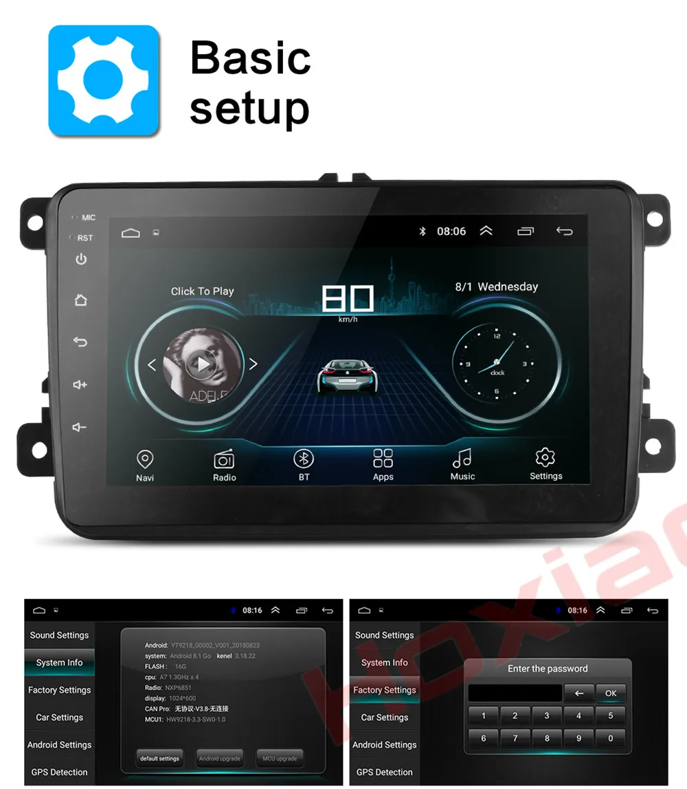 Clearance for VW/Golf/Passat/POLO/Tiguan/Skoda/Fabia/Rapid/Seat/Leon Autoradio 8 inch Car Android radio gps stereo 2 din car dvd player 10