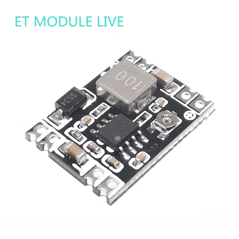 

1 pcs 2016 NEW  Ultra-Small Size DC-DC Step Down Power Supply Module 3A Adjustable Buck Converter for Arduino Replace LM2596