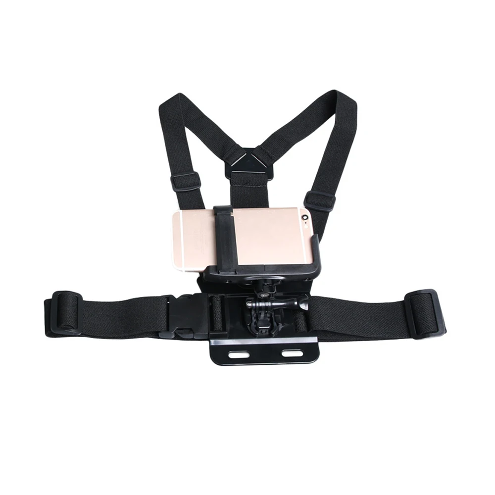 

Adjustable Chest Mount Harness Strap Holder with Cell Phone Clip for iphone Samsung