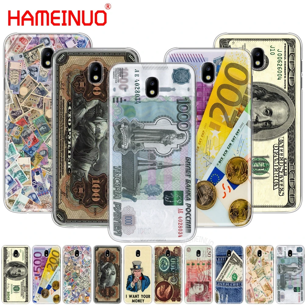

HAMEINUO money cash dollar Ruble cover phone case for Samsung Galaxy J3 J5 J7 2017 J527 J727 J327 J330 J530 J730 PRO