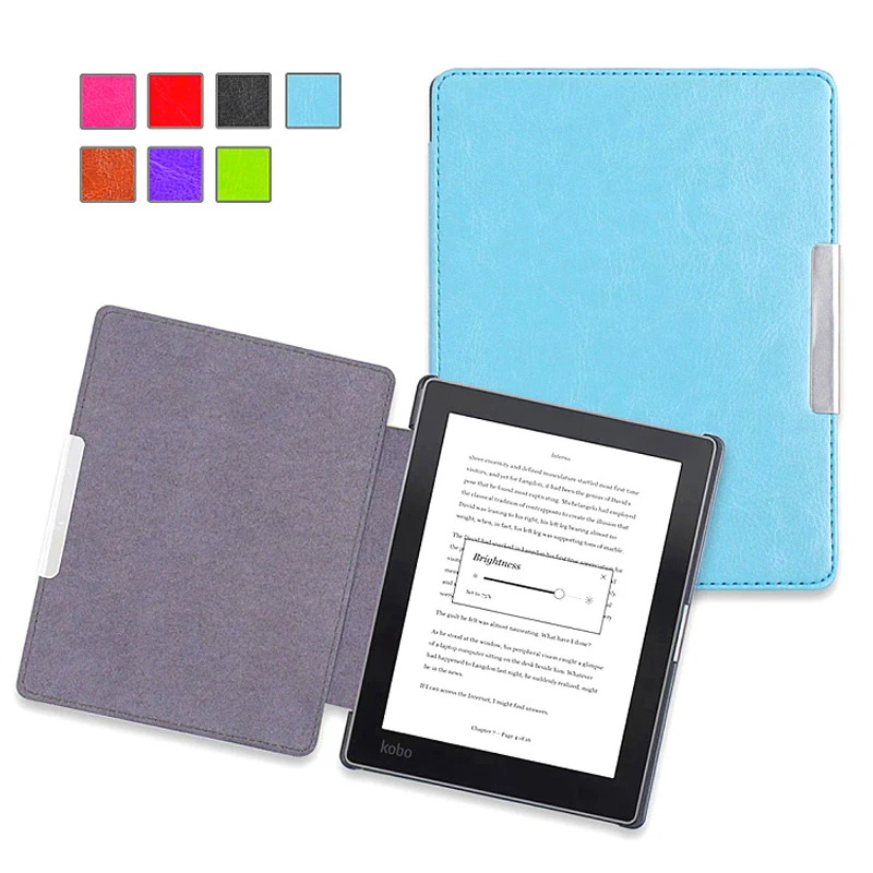

Smart Flip Case for Kobo Aura N514 2013 6 inch PU Leather Cover eBook Reader Protective Shell Case + Screen Protector Film