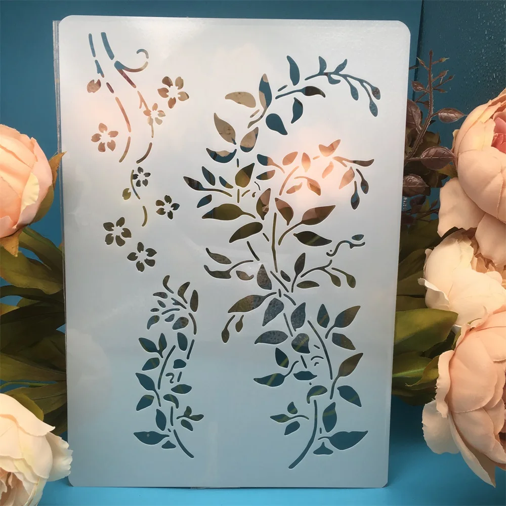 

29*21cm A4 Long Branch DIY Craft Layering Stencils Painting Scrapbooking Stamping Embossing Album Paper Card Template