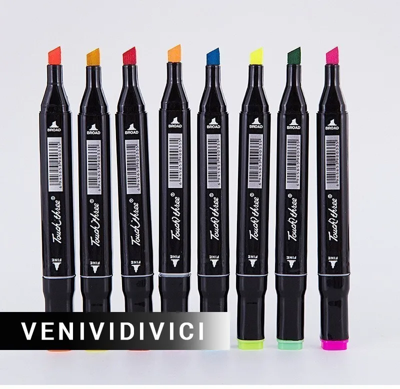 

Best Mark pen set alcohol oily double-headed marker anime hand-painted design painting 32/48/72/108 color