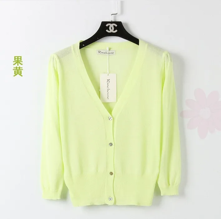 Gilet Cardigan Femme,Cardigans courts en soie glacée pour femmes