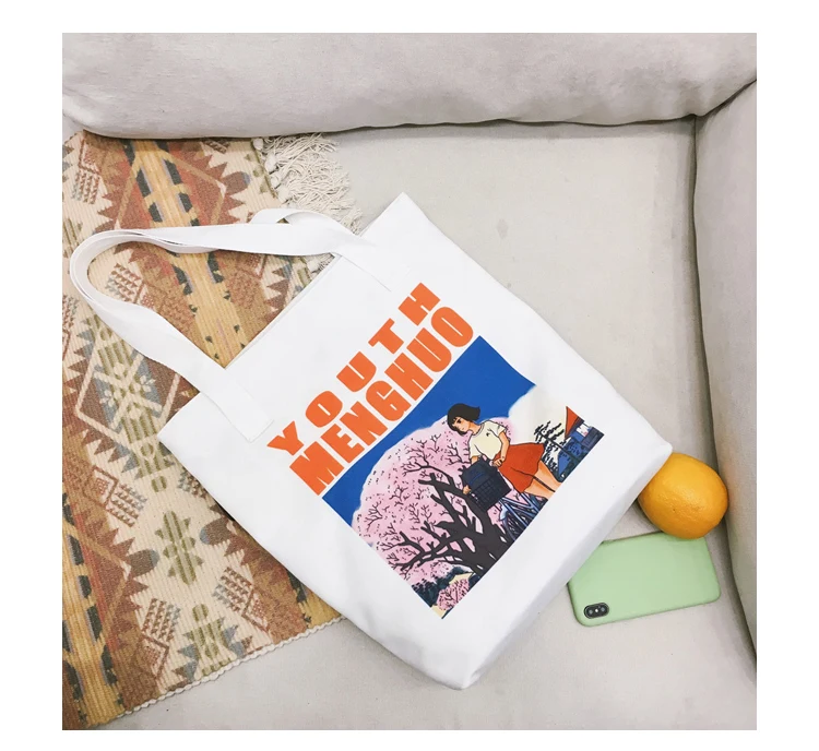 2018 Autumn & Winter Women Canvas Shoulder Bag Printed Ladies Vintage Handbag Totes Female Shopping Bags Beach Bag Women Handbag_35_24