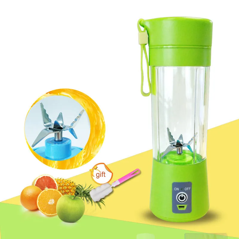 

400ml Portable Juice Blender Usb Juicer Cup Multi-function Fruit Mixer Six Blade Mixing Machine Smoothies Baby Food Dropshipping