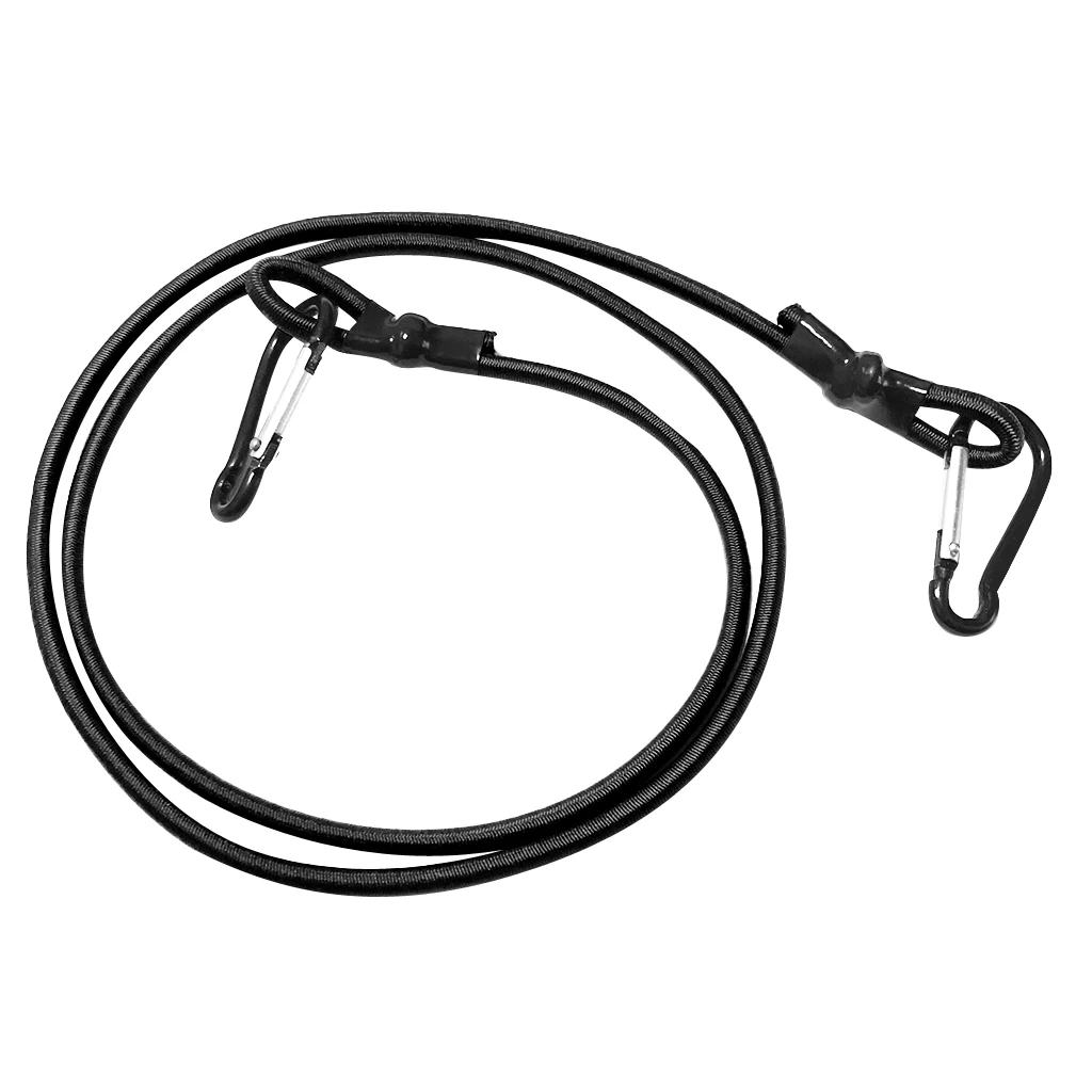 0.16 inch Elastic Kayak Canoe Tow Leash Tow Line Securing Lanyard with 2 Aluminum Carabiner Snap Hooks Kayak Tow Line