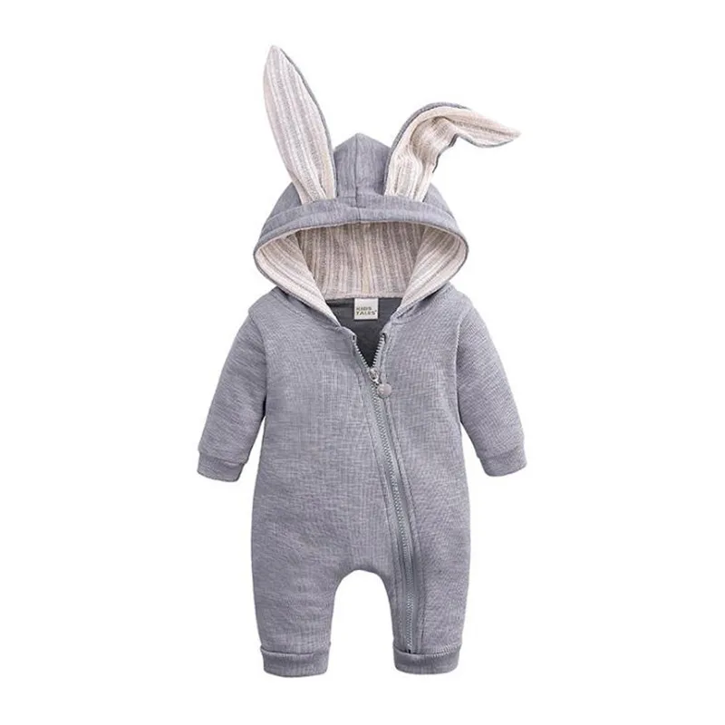 

Thick Warm Infant Baby Rompers Winter Clothes 4 Colors Newborn Baby Boy Girl Jumpsuit Long Sleeve Hooded Kids Toddler Romper