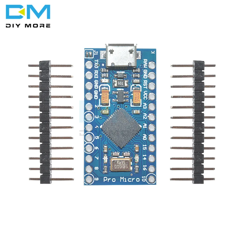 Pro Micro ATmega32U4 5V 16 МГц заменить ATmega328 для Arduino Pro Mini с 2 Row штыревые для Leonardo Mini Usb Интерфейс