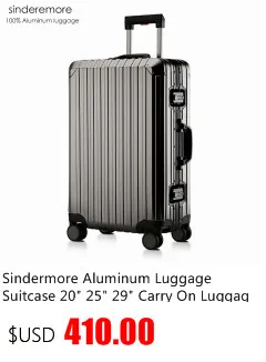 sindermore aluminum luggage
