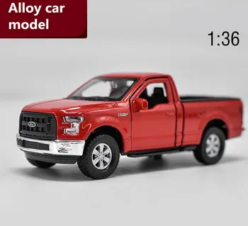 

1:36 scale Ford pickup F150 alloy pull back toy car,high simulation diecast metal model,2 open doors toy vehicle,free shipping