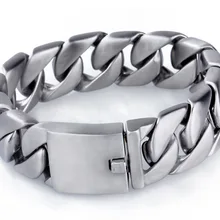 Мужские Мальчики тяжелый панк Рок матовый браслеты с кулоном в виде велосипеда матовый 316L браслет из нержавеющей стали кубинские звенья цепи браслет ювелирные изделия 20 мм