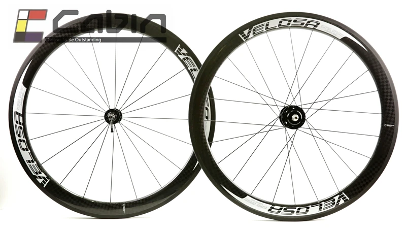 

Velosa 700C 38mm clincher/tubular fixed gear street bike carbon wheel, sprint 35 track bike carbon wheelset