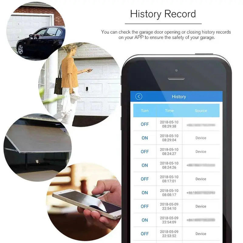 Wifi Switch For Ewelink Garage Door Controller For Car Garage Door Opener App Remote Control Timing Voice Control For Alexa Go