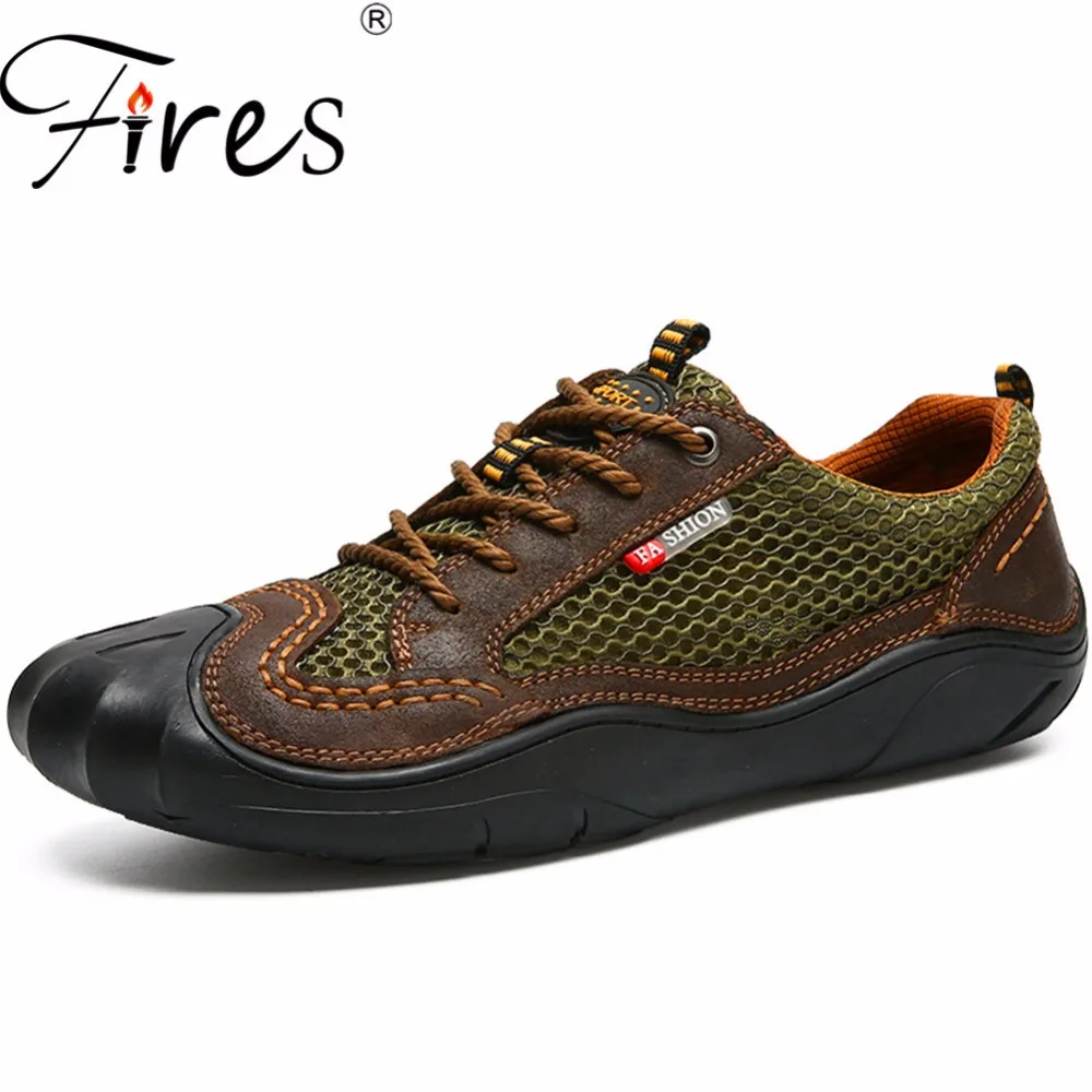 

Fires Men's Climbing Shoes Outdoor Sneakers Man Sports Hiking Shoes Mesh Summer Breathable Zapatos de senderismo Walking Shoes
