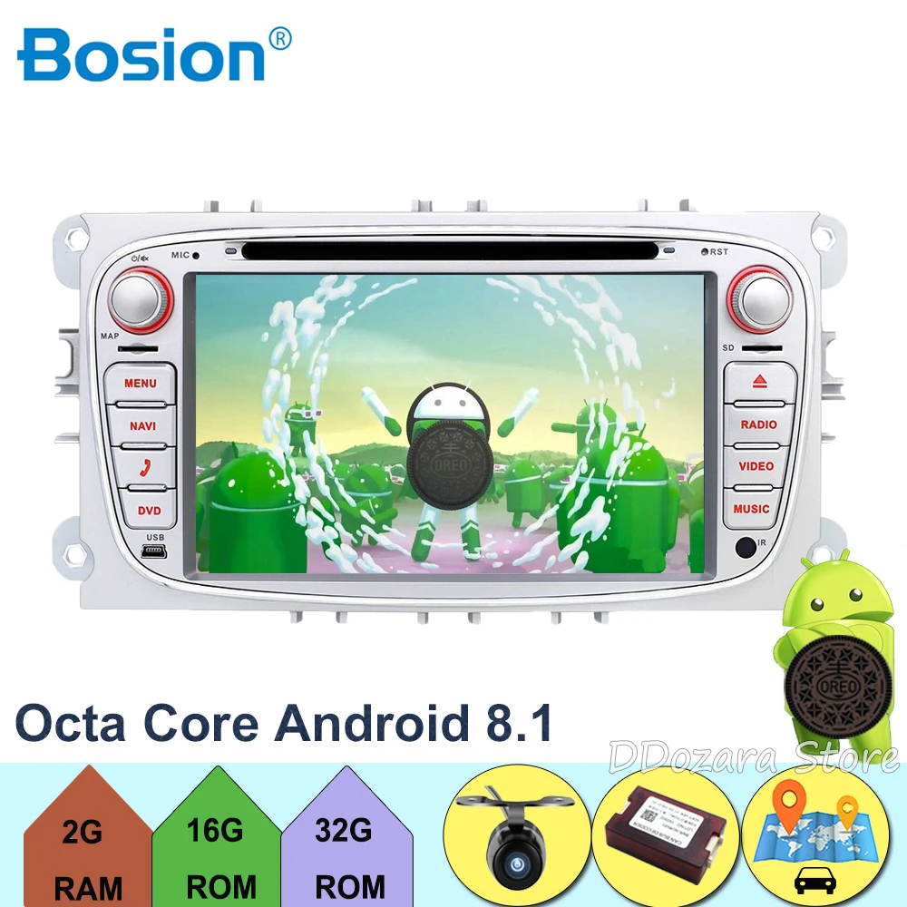 Best 2 Din Android 8.1 Octa 8 Core Car DVD Player GPS Navigation WIFI 4G for FORD S-Max Kuga Fusion Transit Fiesta Focus 0 Best 2 Din Android 8.1 Octa 8 Core Car DVD Player GPS Navigation WIFI 4G for FORD S-Max Kuga Fusion Transit Fiesta Focus 0