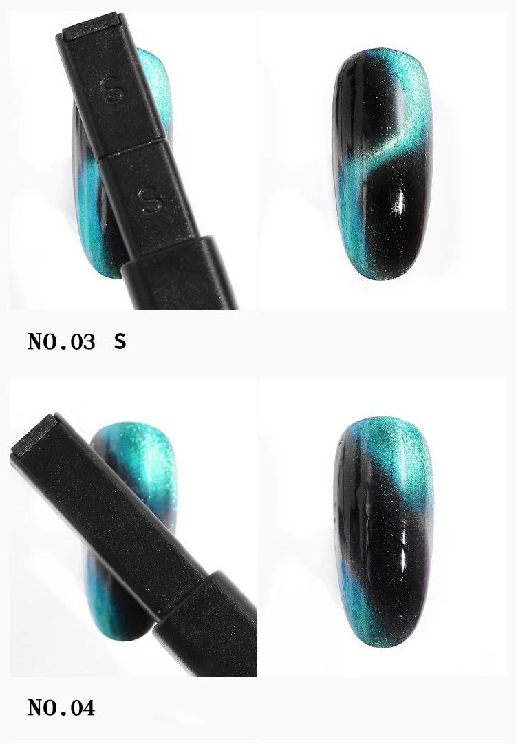 Маникюрные инструменты для ногтей черный с магнитной застёжкой с Многофункциональный ногтей лак "кошачий глаз" инструмент S X вкладыш магнит на холодильник стикеры MZ086