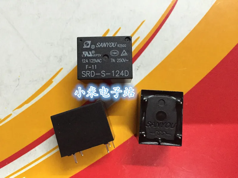 SRD-S-124D SANYOU Sanyou Relay 7A 250V 5-pin JQC-3FF 24VDC-1ZS | Обустройство дома