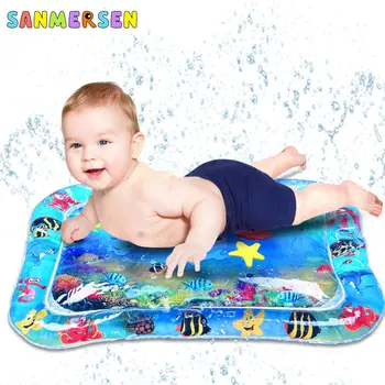 

Baby Kids Water Play Mat Toys Inflatable thicken PVC infant Tummy Time Playmat Toddler Activity Play Center Water Mat for Babies