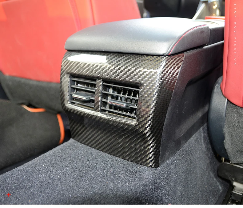 QHCP, материал из углеродного волокна, автомобильная задняя консоль, кондиционер на выходе, рамка, накладка, автомобильные наклейки, подходят для Lexus IS300 200T 250