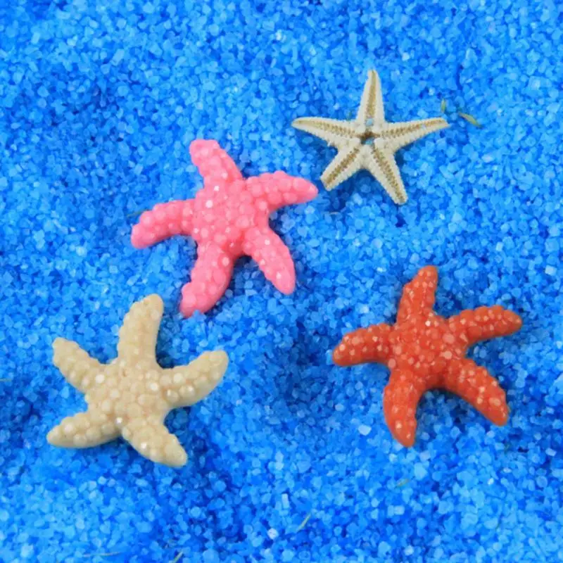 

5pcs/20pcs Mini Resin Cute Multicolor Miniature Starfish Fish Tank Aquarium Ornaments Decor New