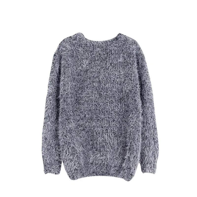 

2018 New High-quality Autumn Winter Sweaters Female Soft and Comfortable Warm Slim Mohair Pullovers Long Sleeve Sweater