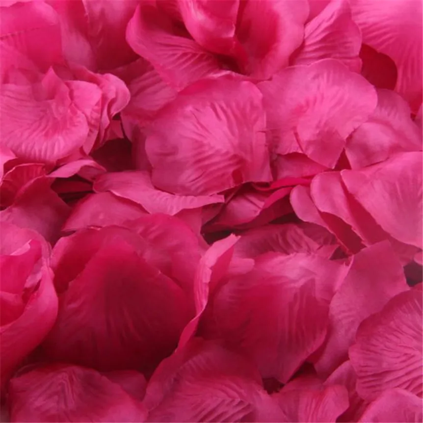 500Pcs Multicolor Fake Rose Petals Girl Toss Silk Petal Artificial Flower For Wedding Party Home Decoration Accessories