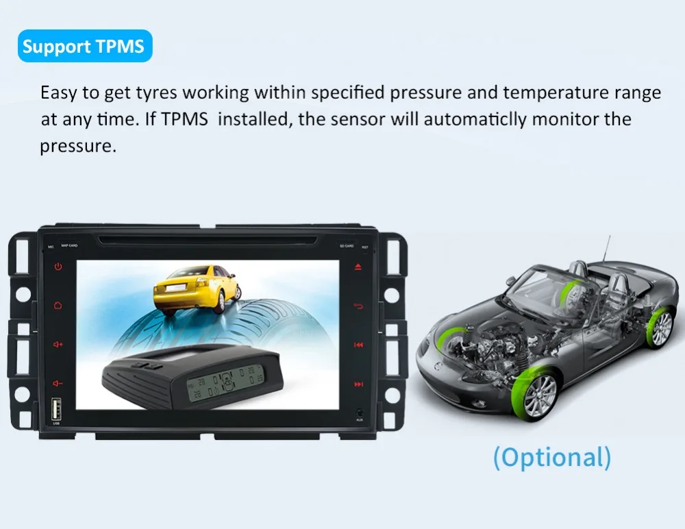 Best 1024*600 Octa Core Android 9 Car DVD Player For GMC Yukon Savana Sierra Tahoe Acadia Denali Chevrolet Chevy Radio GPS Stereo SWC 18