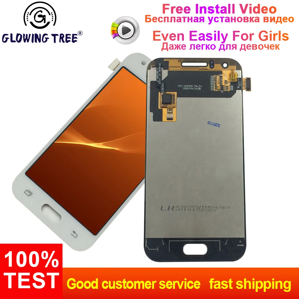 

For Samsung Galaxy J1 J100 SM-J100F J100H J100FN Touch Screen Digitizer Sensor + LCD Display Panel Monitor Assembly