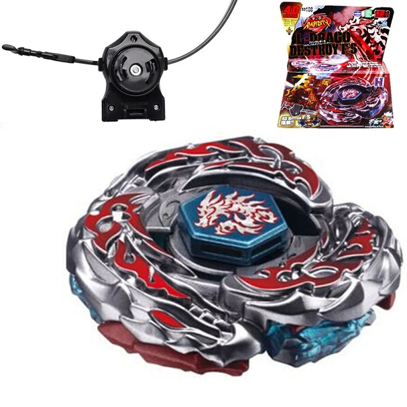 

Bey Blade 1pcs Beyblade Burst Bayblade Metal Fusion 4D L-DRAGO DESTROY F:S+Launcher Kids Toys Children Christmas Gift BB108 #D