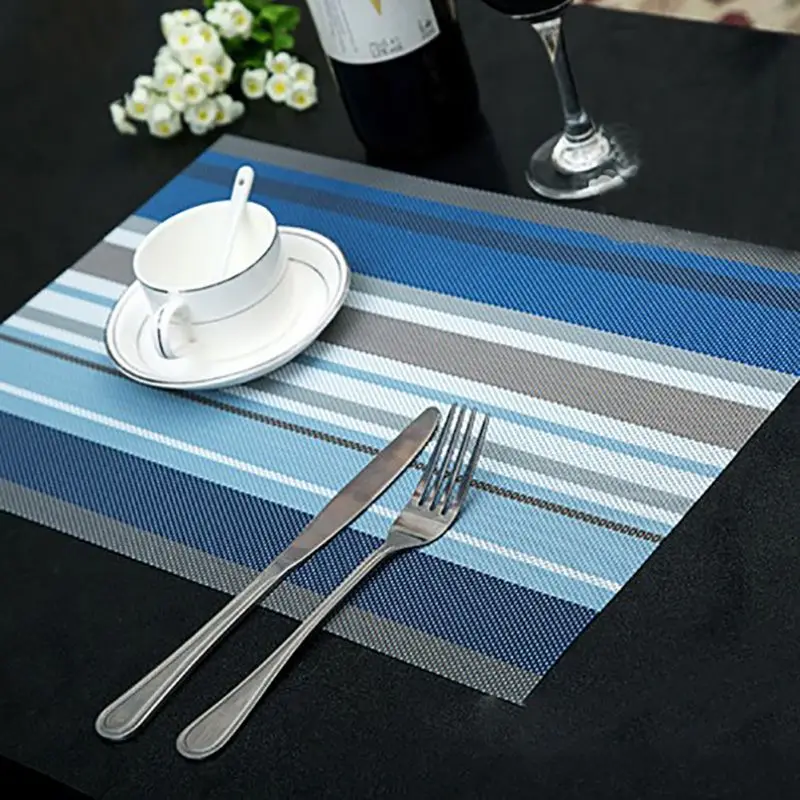 

30*45cm 4pcs/Lot Christmas Placemats PVC Placemat Bar Mat Acessorios De Cozinha Plate Mat Table Mat Set