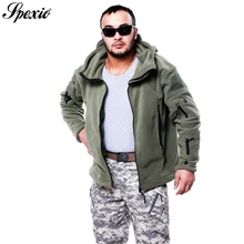 Бренд для мужчин Военная Униформа Softshell Solider армейские куртки человека США зима термальность флис тактическая куртка пальто с hooded ш