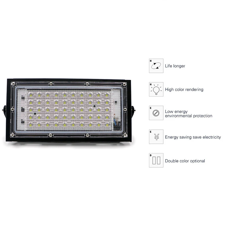 LED Flood Light 50W Led Floodlight LED street Lamp AC 220V-240V waterproof IP65 outdoor Lighting led spotlight