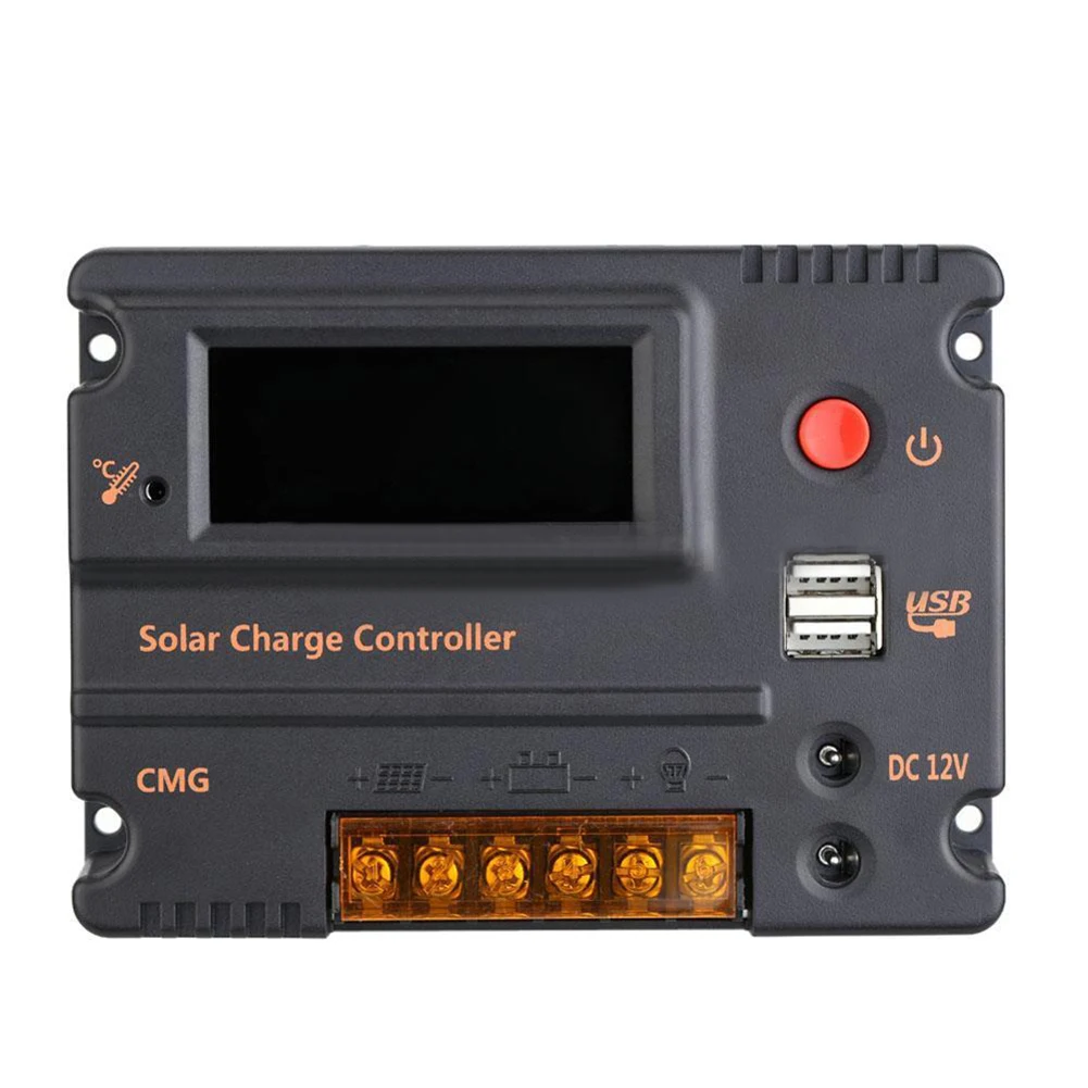 

20A LCD Solar Panel Battery Regulator Charge Controller 12V 24V Auto Switch