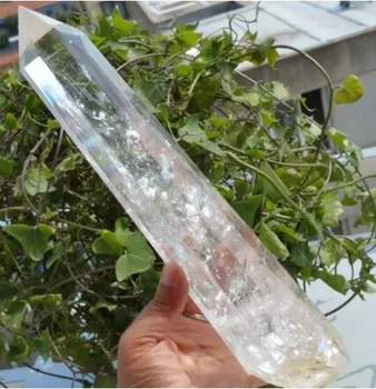 

YM 309 +NATURAL CLEAR QUARTZ CRYSTAL WAND POINT HEALIng