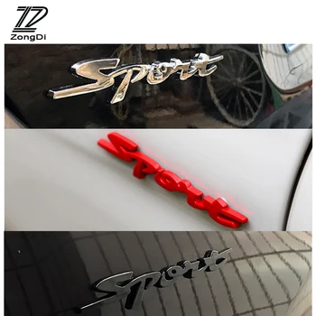 

ZD 1X Car Sport Stickers 3D metal stickers Styling for Peugeot 3008 308 207 407 Nissan Juke X-Trail Hyundai I30 Ix35 Accent 2017