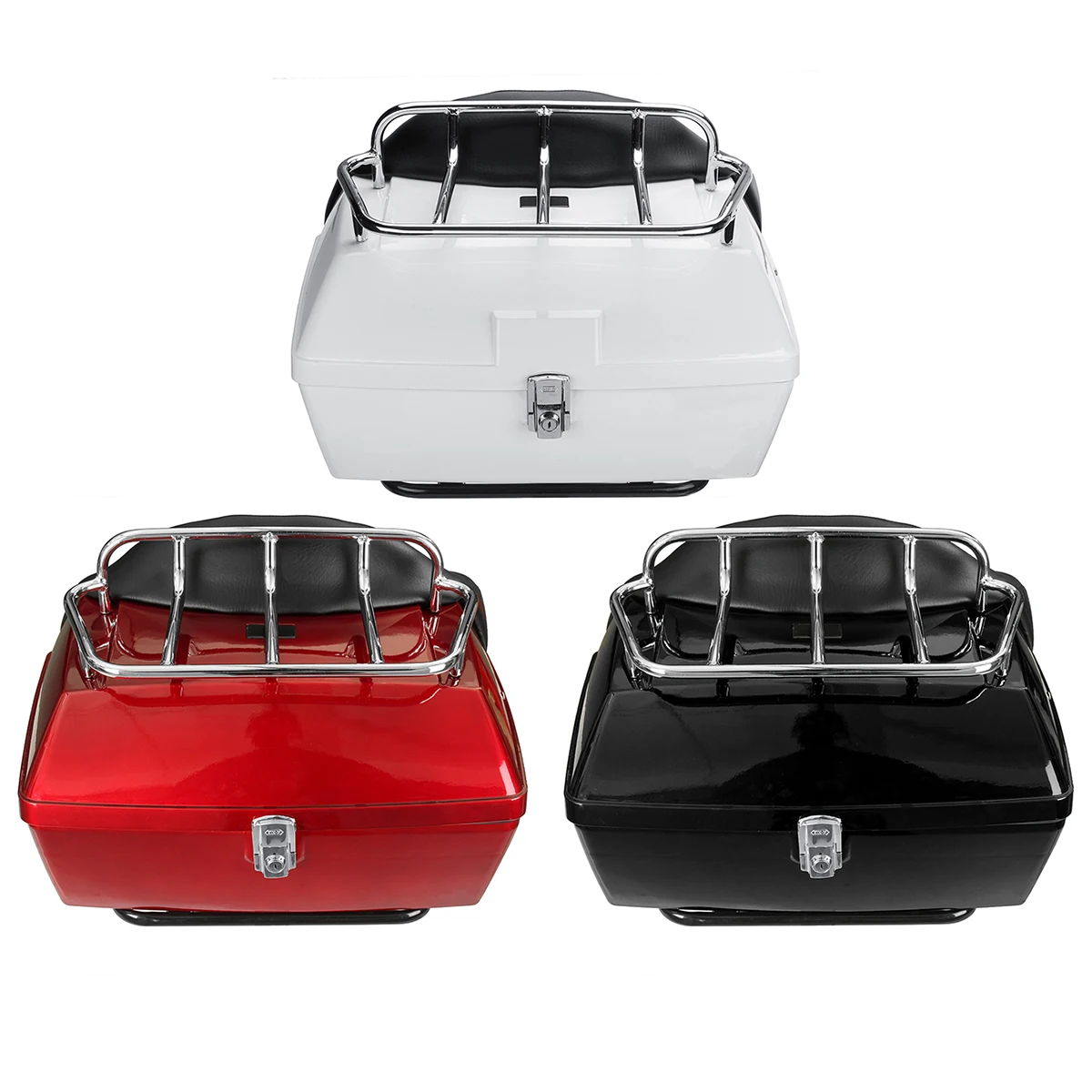 Skup 48L uniwersalny tył motocykla schowek ogon bagażnik bagażnik skrzynka przybornik skuter motocykl