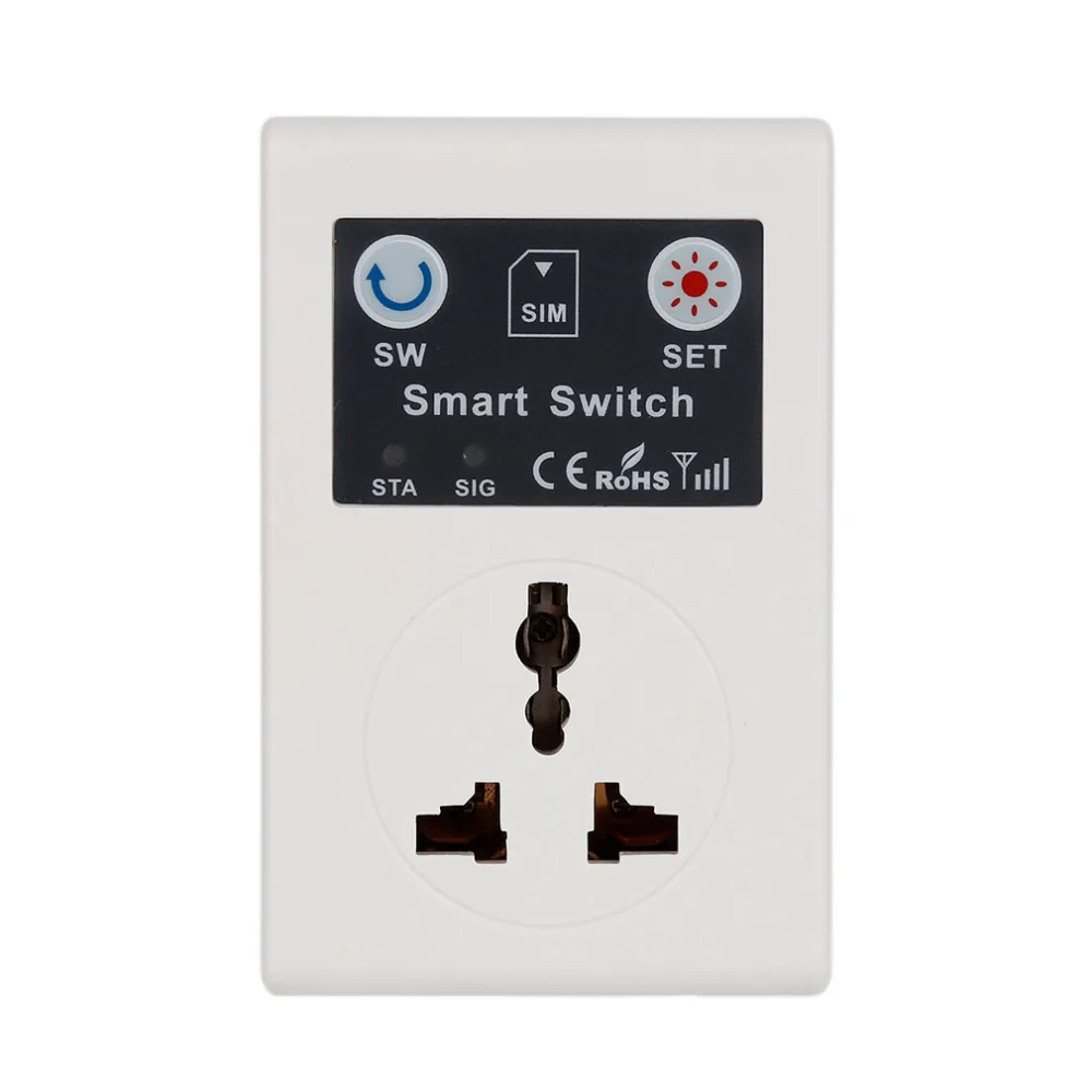 New Styling Professional 220V Phone RC Remote Wireless Control Smart Switch GSM Socket Power Plug for Home Household Appliance