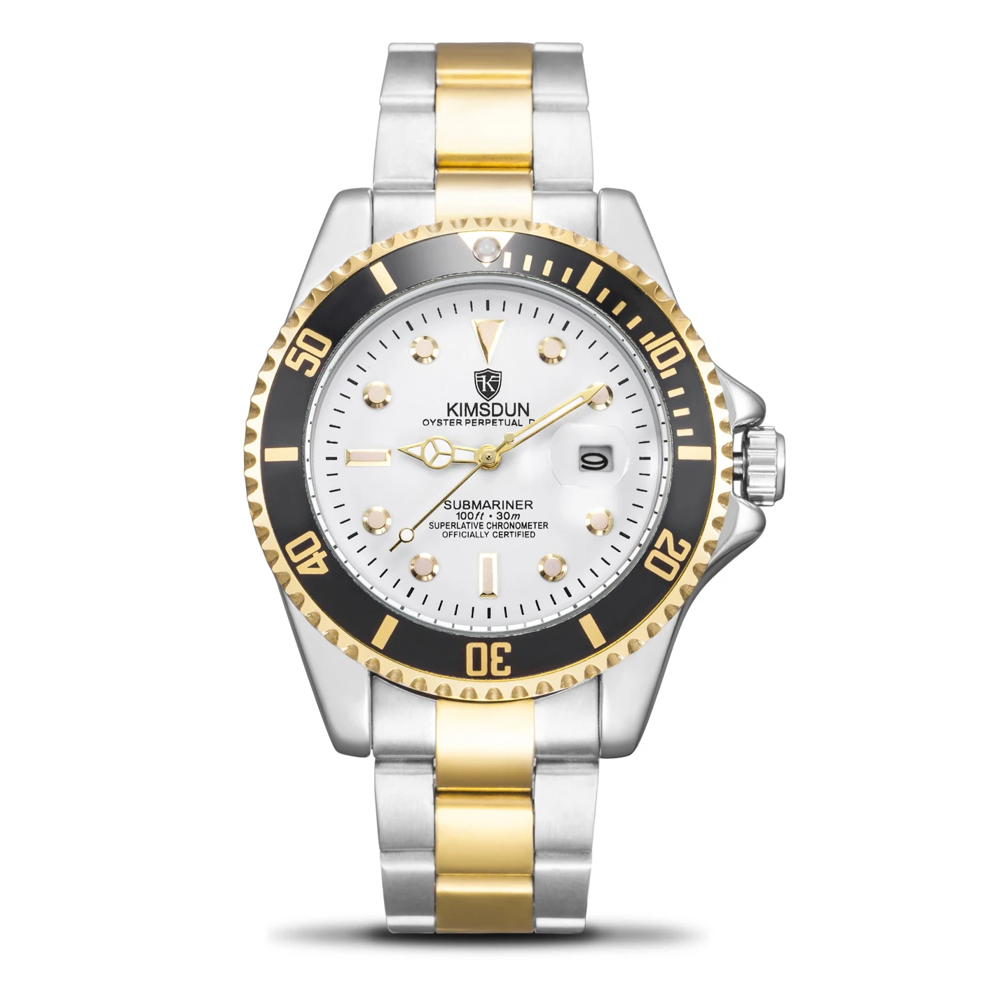 سويسرا التلقائي ساعات آلية Rolexable نماذج الذهب المياه شبح ووتش الرياضة الرجال مضيئة للماء Montres أوم