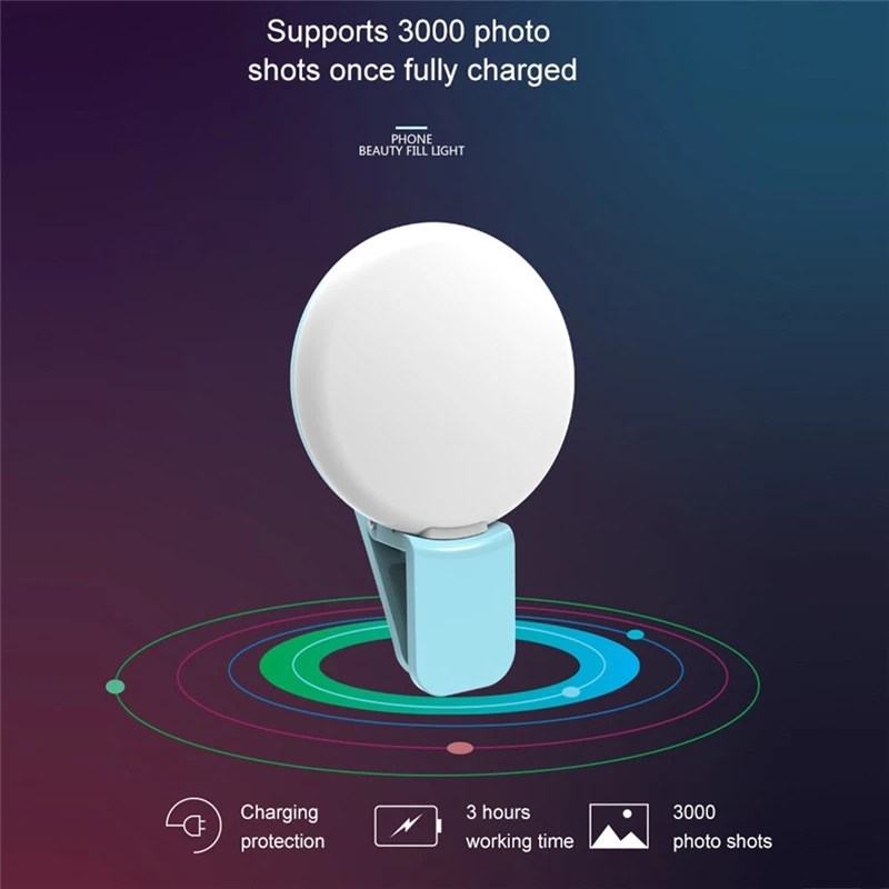 Мини USB зарядка селфи портативная вспышка Led камера телефон фотография свет