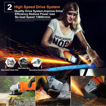 

Strong Power 720W 13800r/min High Speed Sand Cut polish Angle Grinder For Home And Work