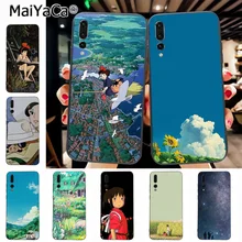 Maiyaca Hayao Miyazaki animacja najnowszy moda luksusowe telefon etui na Huawei P20 P20 pro Mate10 P10 Plus Honor9 cass(China)